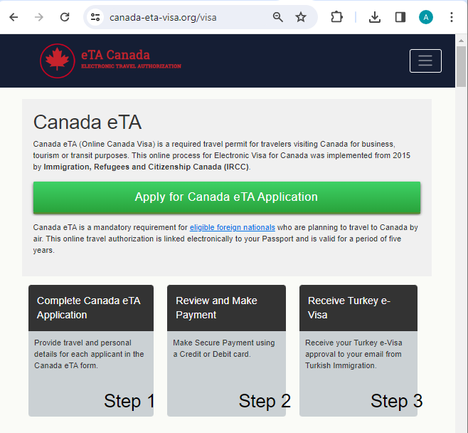 FOR CHINESE CITIZENS – CANADA Official Canadian ETA Visa Online – Immigration Application Process Online – 在线加拿大签证申请 官方签证